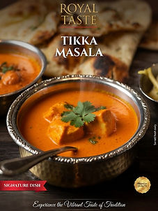Royal Taste tikka masala promo image